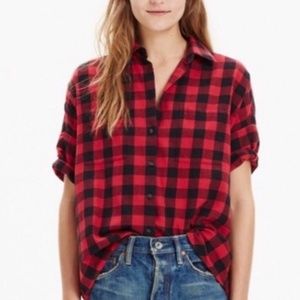 Madewell Buffalo Check Courier Button down